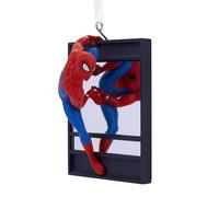 Hallmark Adorno de Spiderman en la Ventana, decoración de árbol de Marvel, Adorno Colgante de Disney, Adorno Colgante de Navidad, Regalos para Navidad