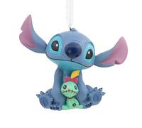 Hallmark Adorno de Stitch and Scrump, decoración de árbol de Lilo y Stitch, Adorno Colgante de Disney, Adorno Colgante de Navidad, Regalos para Navidad