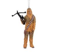 Hallmark Adorno navideño de Chewbacca con Bowcaster de Star Wars, marrón, 9,4 cm de Alto x 5,1 cm de Ancho x 3,5 cm de Largo, 25574832