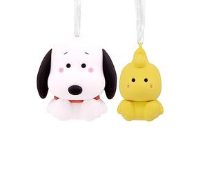 Hallmark Better Together Snoopy y Woodstock - Adornos magnéticos de Navidad para árbol, Juego de 2