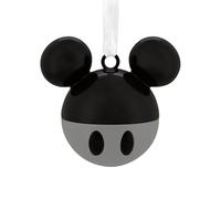 Hallmark Disney Mickey Mouse Icon Adorno de Navidad Negro, Metal