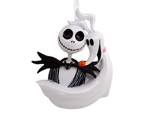 Hallmark Disney Tim Burton's The Nightmare Before Christmas Jack Skellington and Zero Christmas Ornamento de Navidad