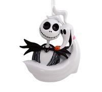 Hallmark Jack Skellington and Zero Ornament, El extraño Mundo del árbol de Navidad, Adorno Colgante de Disney, Adorno Colgante de Navidad, Regalos para Navidad