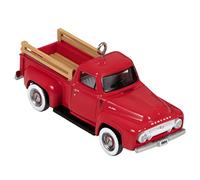 Hallmark Keepsake Adorno de Navidad en miniatura de 0.75 pulgadas 2023, Lil' American Trucks 1954 Mercury M-100 Mini Metal, regalos para coleccionistas de autos