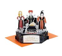 Hallmark Paper Wonder - Tarjeta emergente de Hocus Pocus de Disney (hermanas Sanderson) para cumpleaños, Halloween, cualquier ocasión