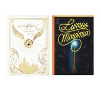 Hallmark Paquete de 2 tarjetas de cumpleaños de Harry Potter (snitch y varita)