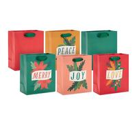 Hallmark Paquete de bolsa de regalo de Navidad pequeña de 6 pulgadas