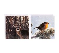 Hallmark Paquete de tarjetas de Navidad benéficas - 10 tarjetas en 2 diseños de colección de galería fotográfica