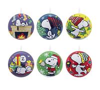 Hallmark Peanuts - Bolas de hojalata de Navidad, Juego de 12