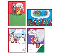 Hallmark Shoebox - Juego de tarjetas de Navidad (4 diseños, 24 tarjetas de Navidad con sobres)