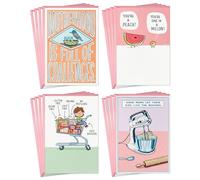 Hallmark Shoebox - Surtido de tarjetas divertidas para el día de la madre (16 tarjetas con sobres), bonito humor