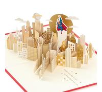 Hallmark Signature Paper Wonder 1499FFW3095 - Tarjeta de cumpleaños desplegable para el día del padre (Superman)