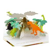 Hallmark Signature Paper Wonder - Tarjeta de cumpleaños desplegable (dinosaurios)