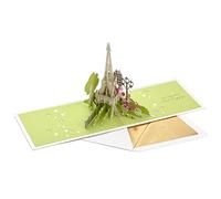 Hallmark Signature Paper Wonder - Tarjeta de cumpleaños desplegable (Paris, Trés Happy), color blanco