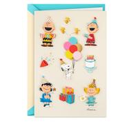 Hallmark Signature Peanuts - Tarjeta de cumpleaños (Charlie Brown and Friends)