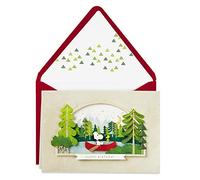 Hallmark Signature Peanuts - Tarjeta de cumpleaños (Snoopy Canoa)