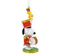 Hallmark Snoopy Adorno de Cascanueces, Decoración de Árbol, Peanuts, Coleccionable, Rojo, Blanco