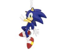 Hallmark Sonic the Hedgehog - Adorno colgante retro, decoración de árbol de juegos, resina, regalos para Navidad