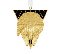 Hallmark Star Wars - Adorno navideño de halcón Milenio, Metal