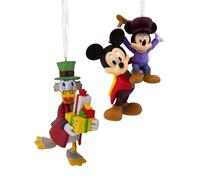 Hallmark Storied Moments, Adorno de Navidad Colgante El Cuento de Navidad de Mickey, Disney Mickey Mouse, Decoración de Árbol