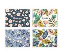 Hallmark Surtido de tarjetas de agradecimiento, flores pintadas (48 tarjetas con sobres para baby showers, despedidas de soltera, bodas, todas las ocasiones)