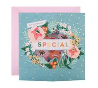 Hallmark Tarjeta 3D para alguien especial, diseño floral troquelado