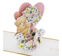 Hallmark Tarjeta 3D y desplegable para siempre amigos, cumpleaños, día de la madre, aniversario, amor, oro