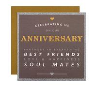 Hallmark Tarjeta de aniversario - Diseño contemporáneo basado en texto