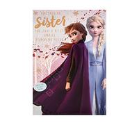 Hallmark Tarjeta de cumpleaños de Frozen de Disney para hermana, con actividad de Spot the Difference en el interior