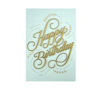 Hallmark Tarjeta de cumpleaños, diseño clásico de la colección Signature con texto en efecto 3D