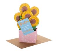 Hallmark Tarjeta de cumpleaños para mamá, diseño de girasol 3D emergente