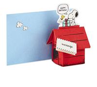Hallmark Tarjeta de cumpleaños Pop Up Peanuts (Snoopy Dog House)