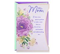 Hallmark Tarjeta de felicitación de cumpleaños para mamá (flor morada)