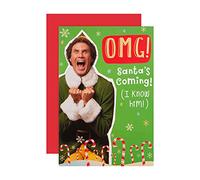 Hallmark Tarjeta de Navidad con diseño de elfo de Warner Bros
