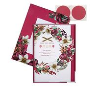 Hallmark Tarjeta de Navidad en caja para mamá, diseño tradicional de corona y versículo