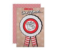 Hallmark Tarjeta de Navidad personalizable Crayola Colour Me In Rosette Design 25562621