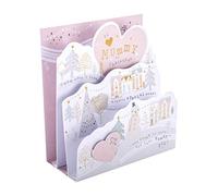 Hallmark Tarjeta de Navidad, tarjeta de Navidad para mamá, tarjeta 3D y desplegable, con detalles de lámina dorada, rosa