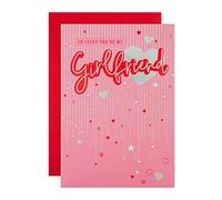 Hallmark Tarjeta de San Valentín para novia, tarjeta del día de San Valentín, diseño clásico de corazón rosa y estrella, color rosa