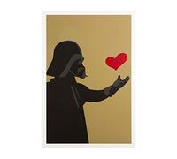 Hallmark Tarjeta de San Valentín, tarjeta del día de San Valentín, Star Wars Darth Vader y diseño de corazón, negro, rojo