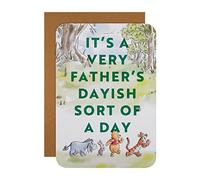 Hallmark Tarjeta del día del padre, Disney, Winnie the Pooh, Piglet, Tigger, Eeyore, Cute, Dad, Padrastro, Grandad, Verde