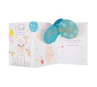 Hallmark Tarjeta del Día del Padre para Papá, Lindo Oso con Diseño de Premio No. 1, Marrón, Azul, Amarillo