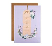 Hallmark Tarjeta para el día de la madre para mamá, diseño floral tradicional, color morado