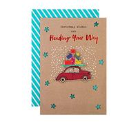 Hallmark Tarjetas de Navidad de caridad de lujo, paquete de 8 en 1, divertido diseño ilustrado