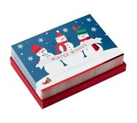 Hallmark Tarjetas de Navidad en caja, muñecos de nieve de deseos de invierno (40 tarjetas y 40 sobres)