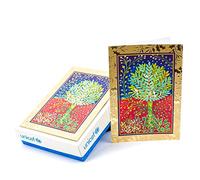 Hallmark UNICEF - Tarjetas de Navidad en caja, árbol de acebo pacífico (20 tarjetas y 21 sobres)