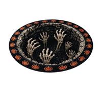 Halloweens Halloween Rug | Non-Slip Halloween Round Optical Illusion Floor