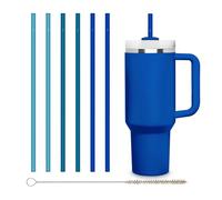HALM Stanley Quencher - Pajitas de vidrio reutilizables de repuesto para vaso con asa, accesorio de vaso de acero inoxidable, sin BPA y aptas para lavavajillas