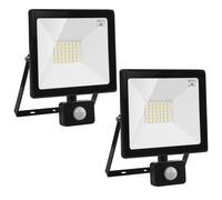 Halógenos LED 2x unidades detector de movimiento Maclean 30W 2400lm 4000K IP44