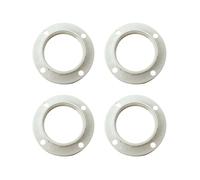 HALOTEC | Pack de 4 arandelas negras para portalámparas E14 | Aros de sujeción en termoplástico para pantallas de lámpara | Compatibles con casquillos rosca E14 estándar