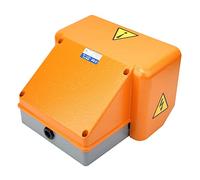 HaloVerde Interruptor de pie YDT1-18, 10 Amp AC380V DC250V Interruptor de pedal doble con carcasa de aluminio, controlador de pedal para máquinas herramientas